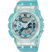G-Shock Casio GMAS110VW-2A Translucent Skeleton Light Blue Analog-Digital Watch