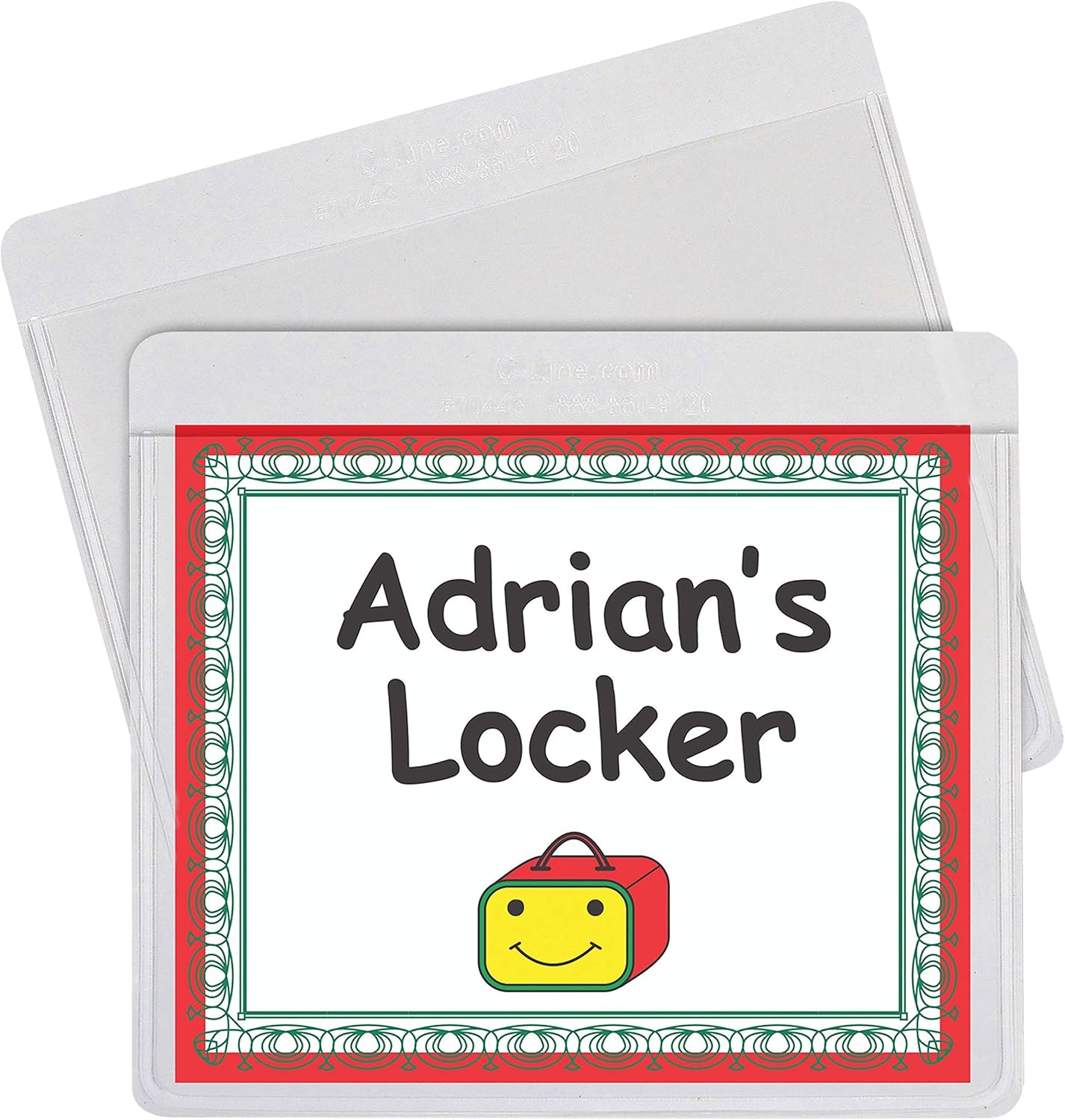 C-Line-70443 Self-Adhesive Labeling Pockets, Pack of 25, 3-1/2 x 2-3/4 in : Office Products