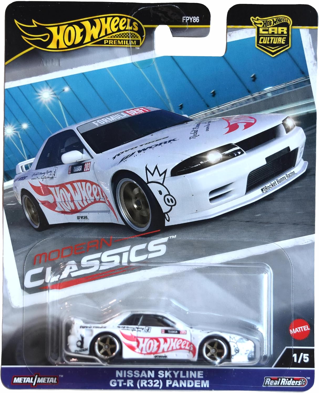 Hot Wheels Nissan Skyline GT-R Pandem, Modern Classics 1/5 [White]