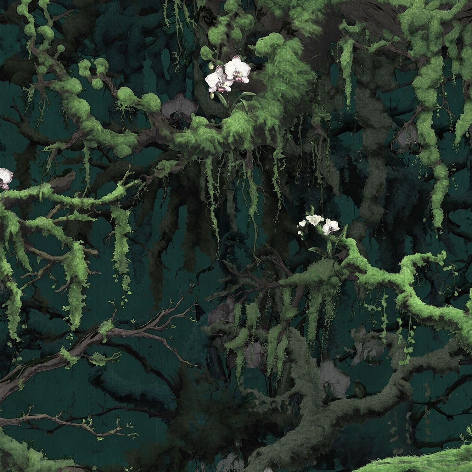 Papier peint panoramique jungle vert Sanders & Sanders 350x250 cm