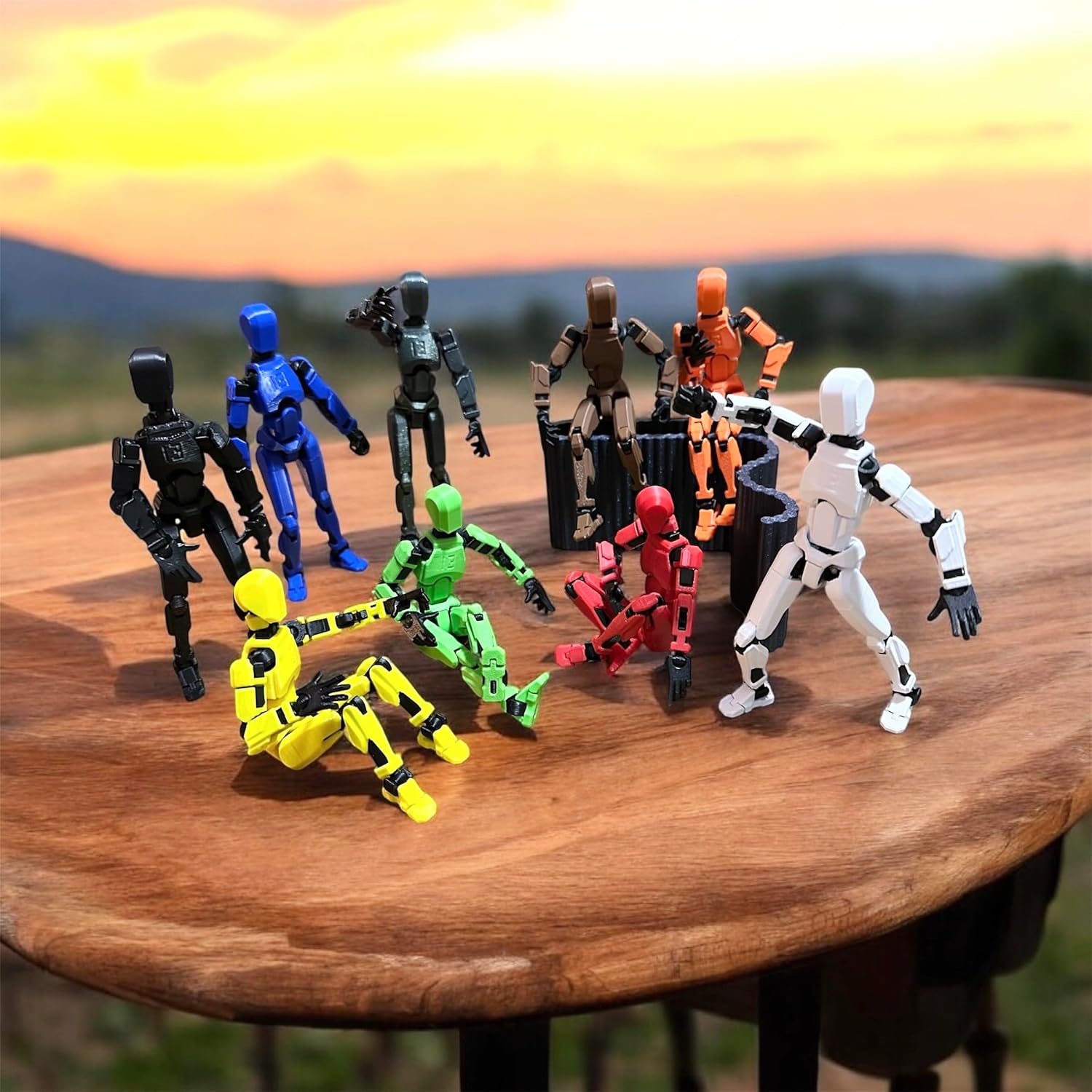 T13 Action Figure/Titan 13 Robot/Dummy Toy/Toy Robot/ 3D Printed Action Figure (Black)