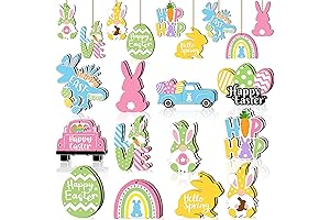 Vibrant Wooden Easter Decorations for a Festive Tree