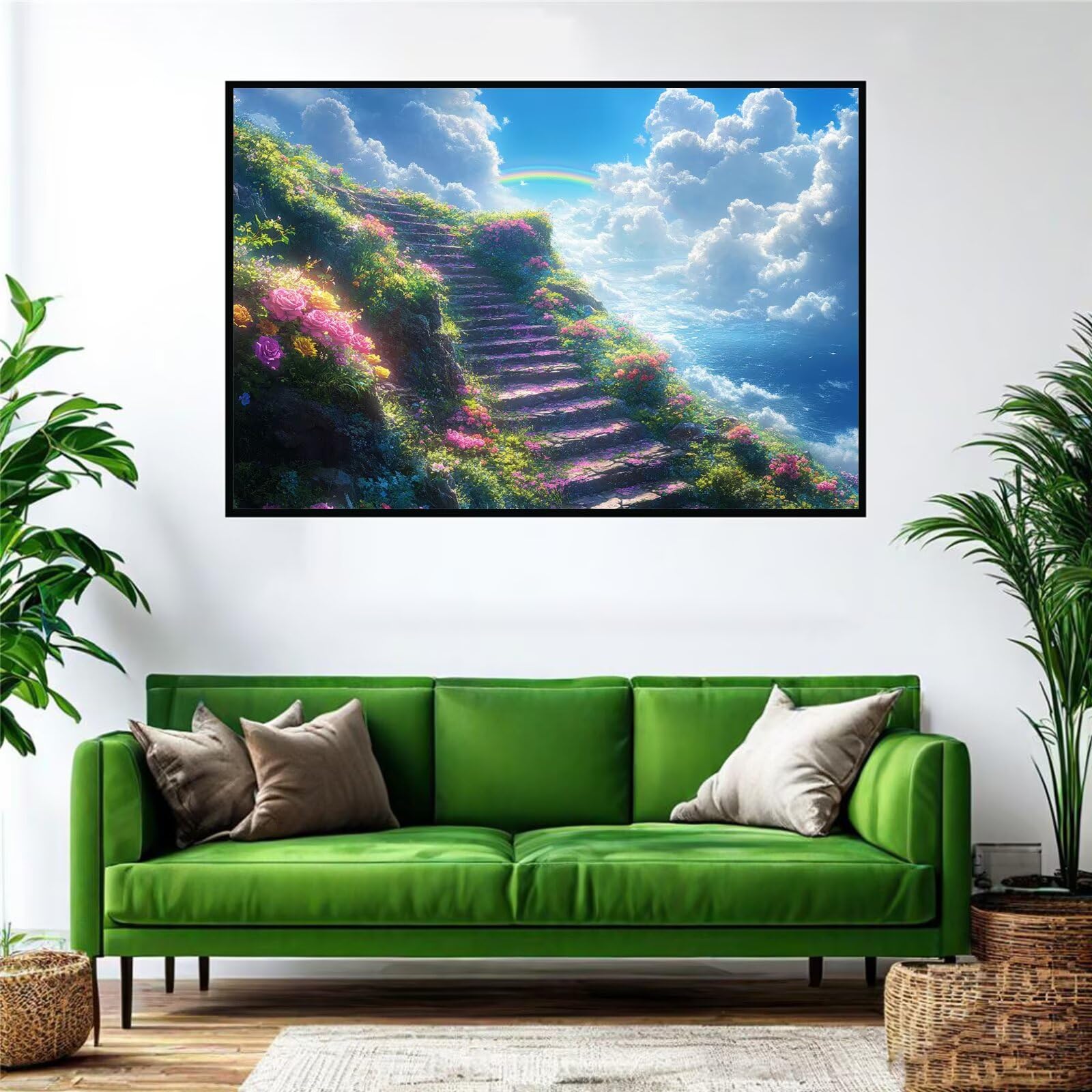 Puzzle z drabinką, 3000 elementów, klasyczne puzzle dla dorosłych, tęczowe Jigsaw, wymagające, trudne, edukacyjne zabawki dla dzieci, drewniane puzzle, odpowiednie dla wszystkich grup wiekowych P-762