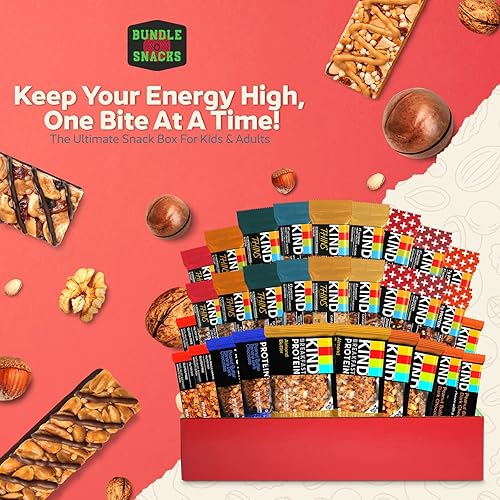 Miniatura 5 de Kind Deluxe - Paquete de cuidado de aperitivos variados 30 unidades Paquete de cuidado de aperitivos saludables mezcla de variedades de barras de