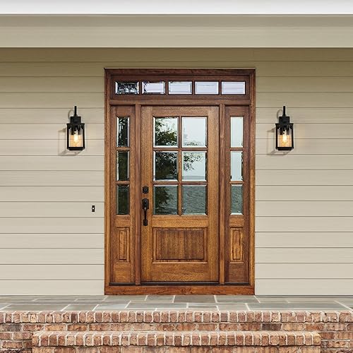 Miniatura 5 de classy leaves Lámpara de pared para exteriores, moderna casa de campo, montaje en pared exterior, porche, negro, antioxidante, iluminación de pared