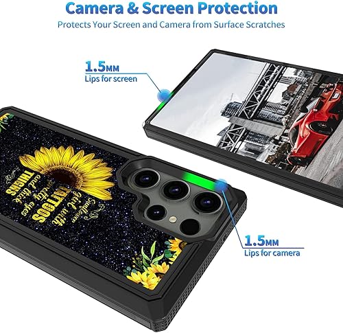 Miniatura 4 de BREIDMKFM Funda protectora resistente de doble capa para Samsung Galaxy S22 Ultra 5G, funda protectora resistente de doble capa, funda de absorción