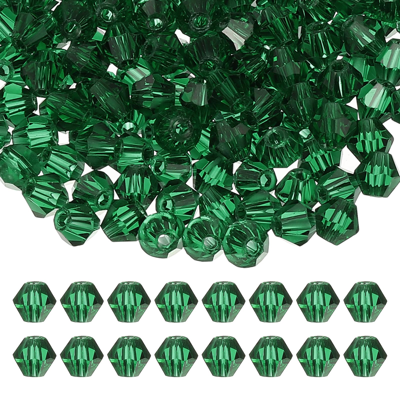 PATIKIL 6mm Bicone Crystal Beads