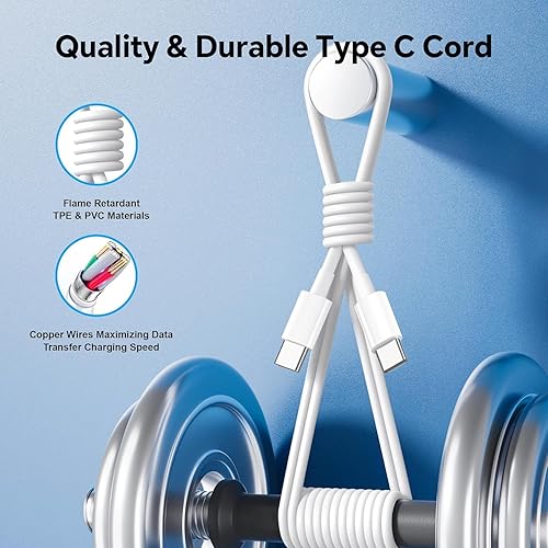 Miniatura 5 de Paquete de 2 cargadores rápidos USB C para iPad Pro 13/12.9/11 en 2025-2018, iPad 11th, iPad Air 4ª/5ª 10.9 pulgadas, iPad Mini 7ª generación,