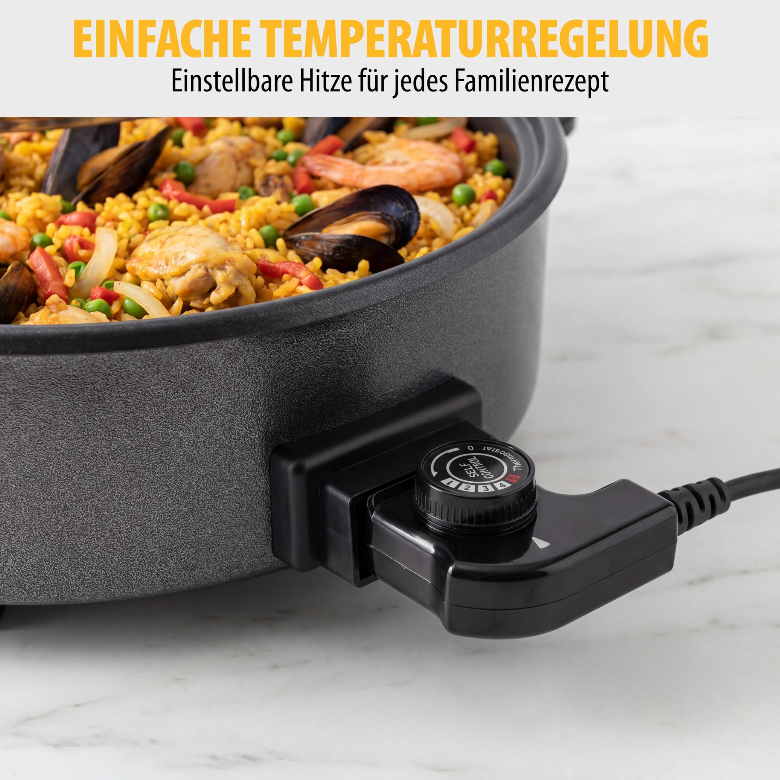 Tristar XL Sauteuse 30 cm 5 l 1500 W Schwarz PZ-9135