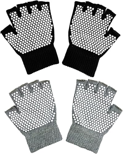 FYOURH Guantes de yoga - Guantes de yoga con puños para mujer - Guantes de agarre para pilates disponible en Yaxa Colombia