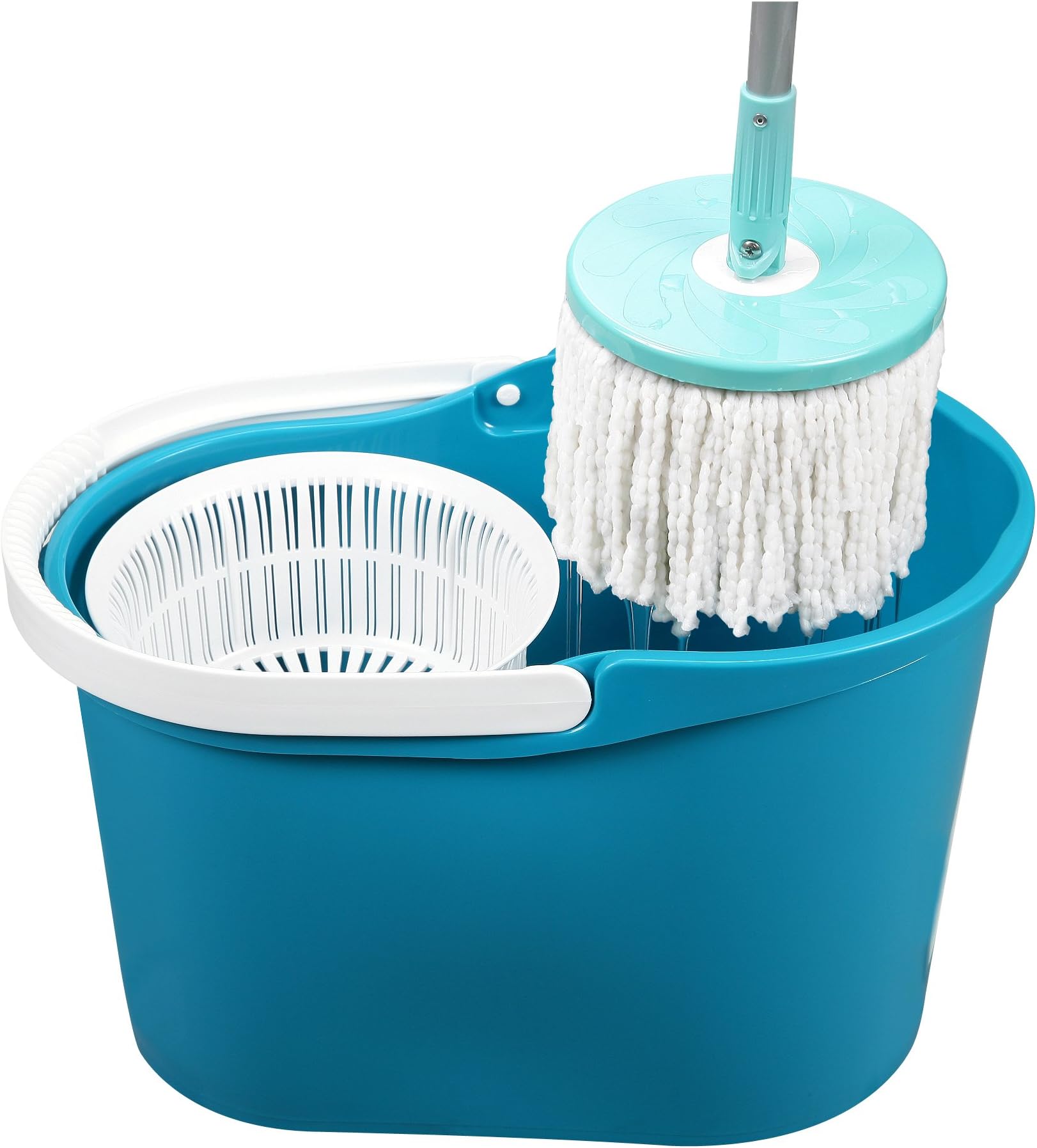 Touchless 360 Degree Rotating Mop with Spin Cycle System & Bucket