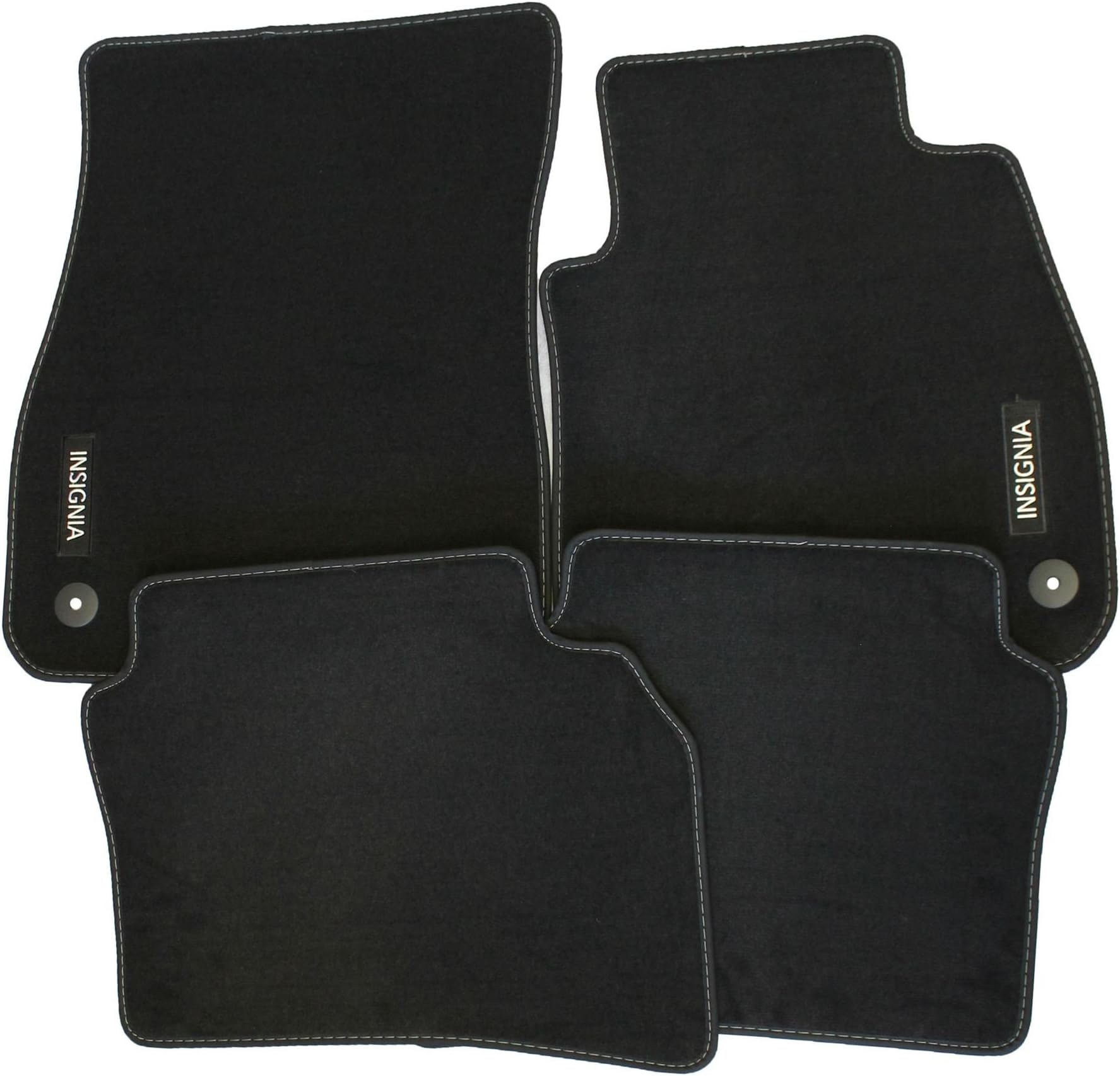 VAUXHALL Genuine Insignia B Carpet Footwell Mats Tailored Fitted Black Set of 4 Official Insignia B 2017+ Velour Mats
