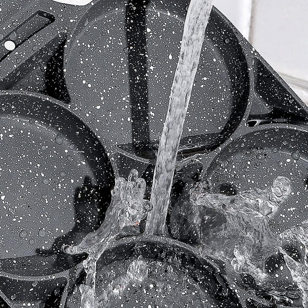 Egg Frying Pan Aluminum Omelet Pan Fried Egg Skillet cake Non Stick Cooker for Breakfast, cake, Hamburger, Sandwiches, Suitable for Gas Stove & Induction Cookware