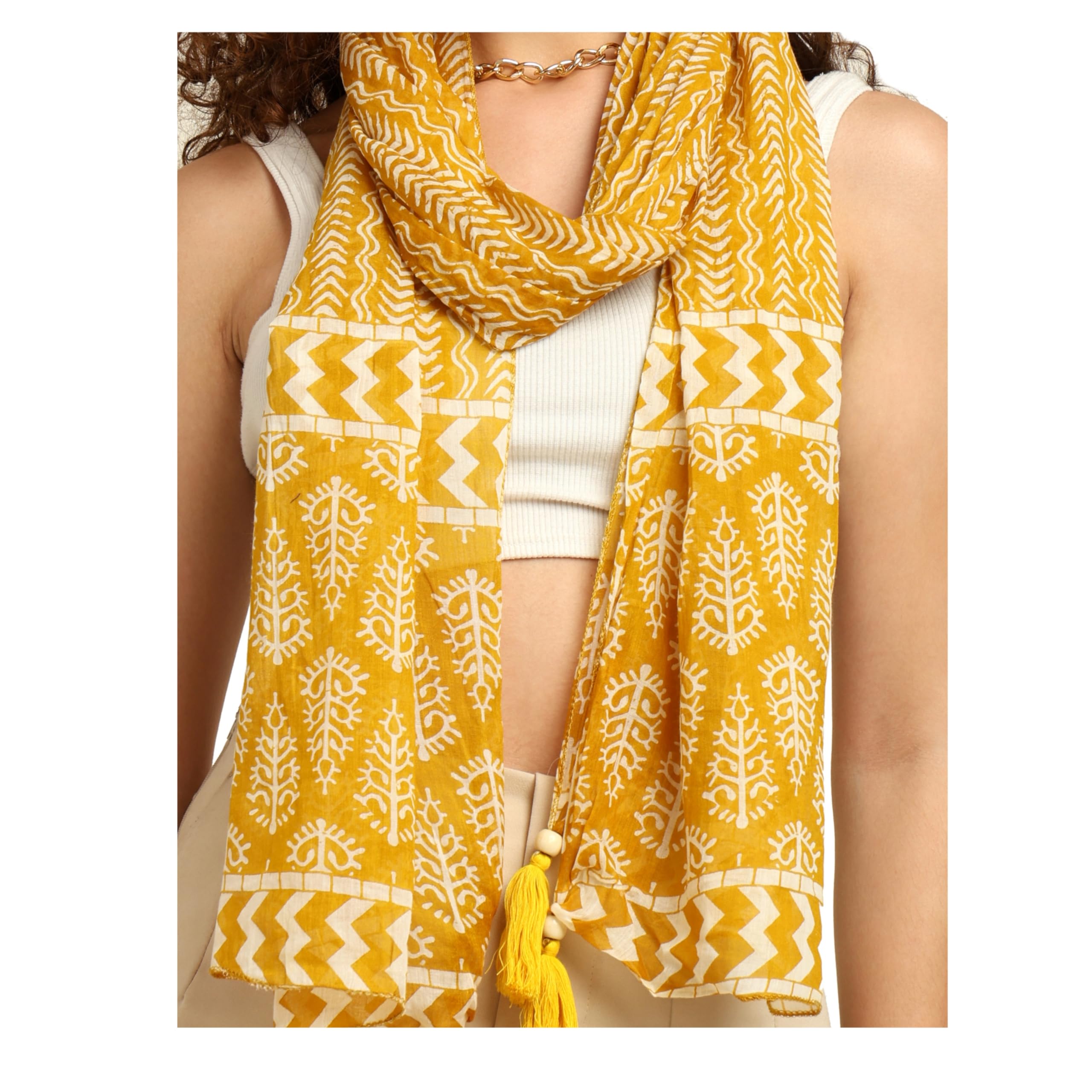 KE KANHA EXPORTS scarf for women stylish | Scarf For Women | face mask | Printed Fancy Tassle Full Face Cover | Head | Hair Face Protection | Sun Protection in summer & Winter | Lightweight