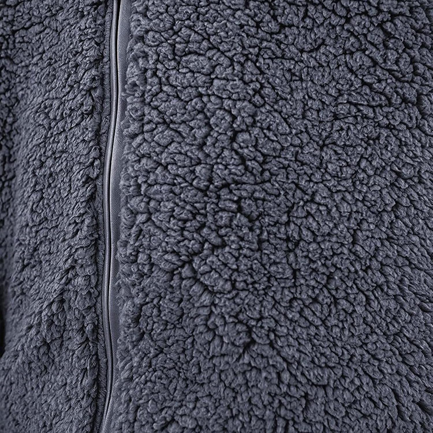 女性フリースシェルパジャケット長袖ラペルジップアップアウトウェアフェイクシャーリングシャギーオーバーサイズウィンターコート付き チェ