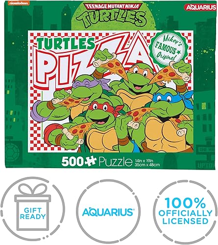 Miniatura 7 de AQUARIUS - Teenage Mutant Ninja Turtles Pizza - Rompecabezas de 500 piezas