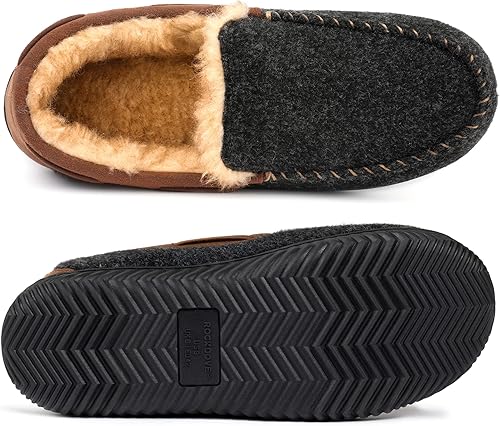Miniatura 4 de RockDove Hearthfire - Pantuflas de espuma viscoelástica para hombre