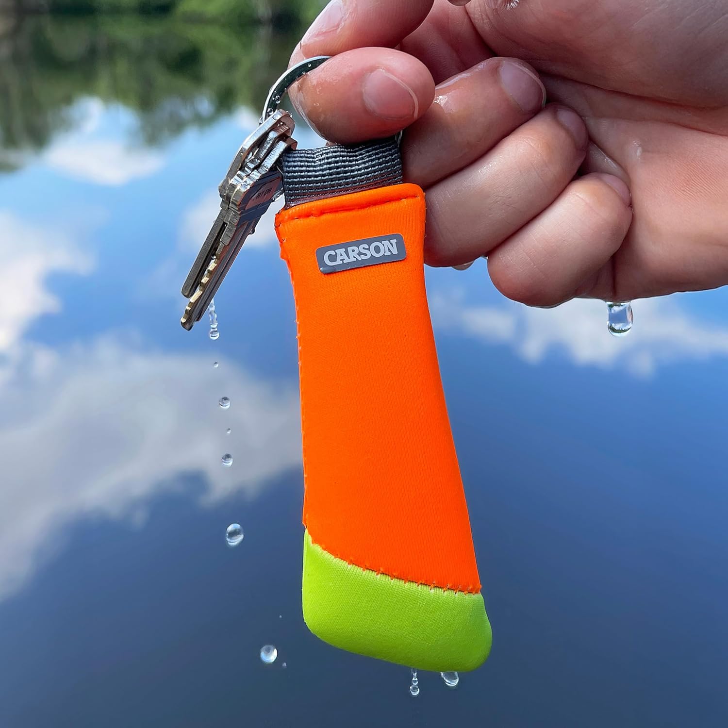 Carson Floating Keychain with Lightweight Foam Core Technology, Assorted Color 4-Pack (FA-30AS)