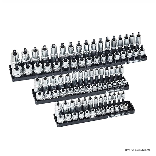 Miniatura 2 de OEMTOOLS 22211 - Juego de bandejas de 3 piezas  Juego de 90 soportes métricos  Organizador de enchufes profundo y poco profundo  Unidad de 14