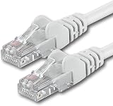 1aTTack.de 15m CAT.6 CAT6 Cavo di rete Ethernet LAN 1000 Mbit/s - bianco - 1
