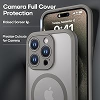 Vista 61 de ImpactStrong Magnetic Guard Designed for iPhone 14 Pro Max Case [Camera Protection] [Military Grade Drop Tested] [Compatible with MagSafe] Slim Black