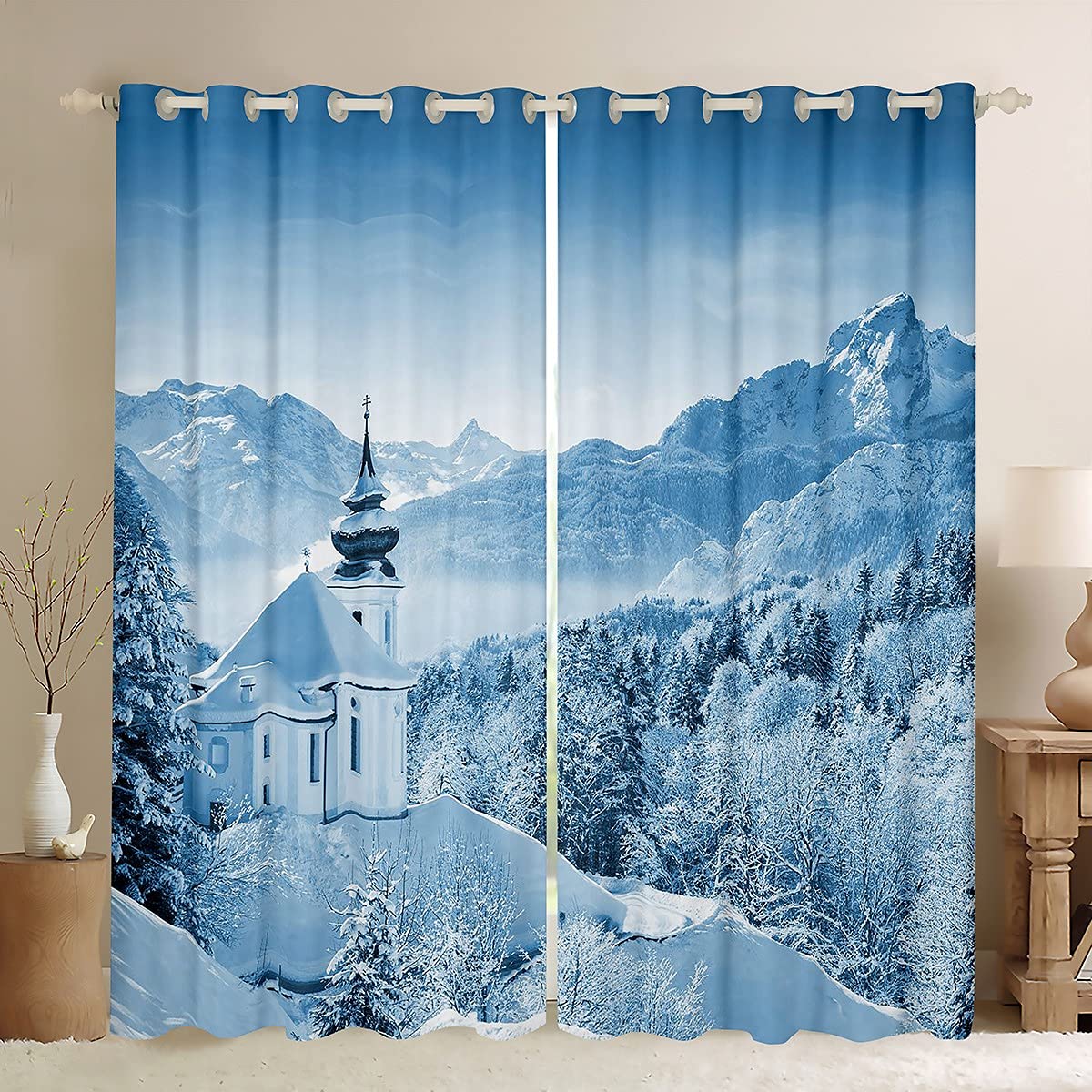 Rideaux de fenêtre à lèvres rouges pour chambre et salon design sensuel
