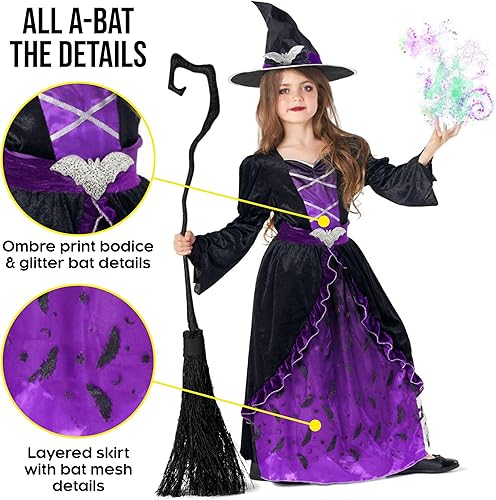 Vista 2 de Morph Costumes Witch Costume Witch Costume For Girls Witch Costume Toddler Halloween Costume For Girls