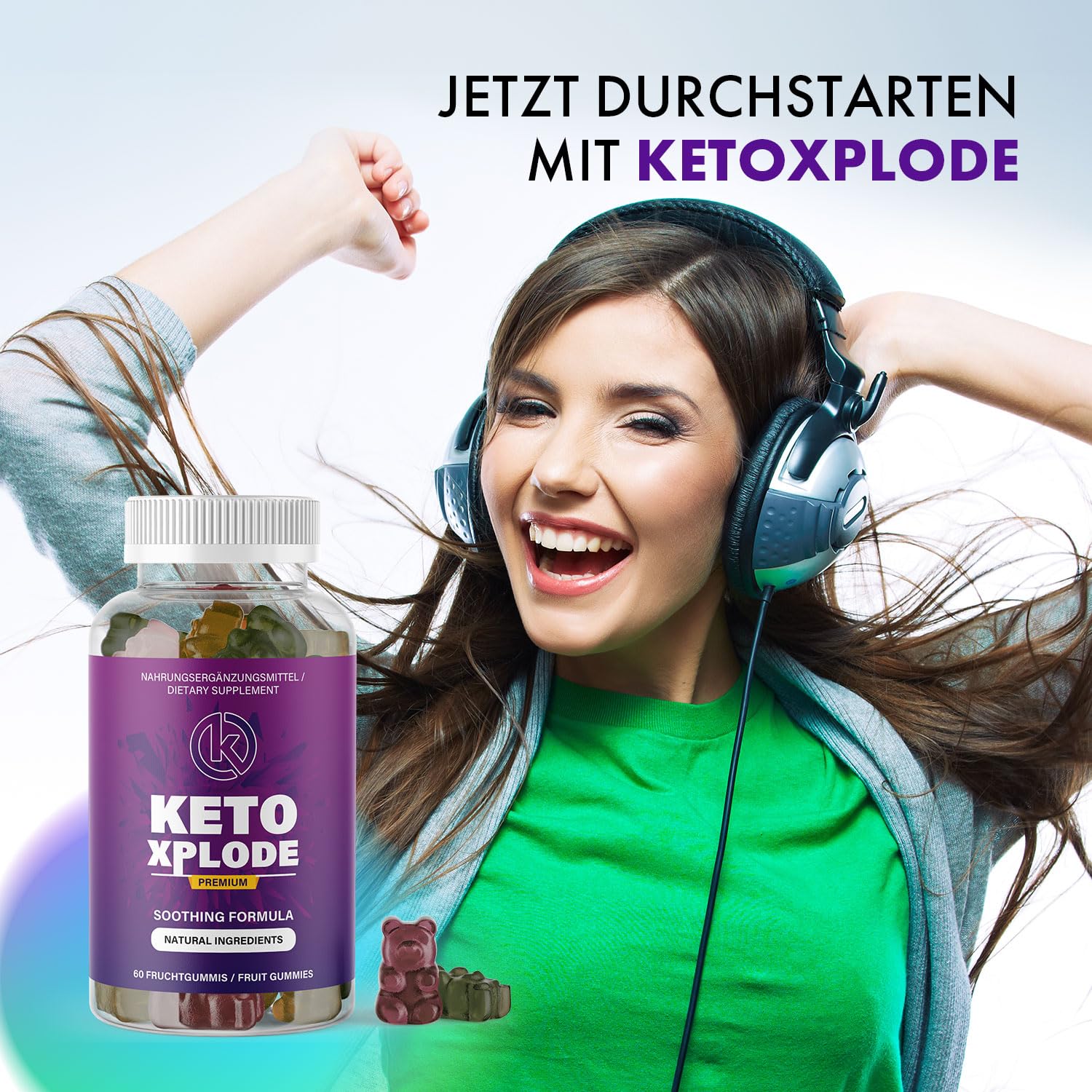 Gummibärchen | mit L-Arginin, Grüntee und Maca | deine genussvolle Unterstützung | Inhalt 60 Gummies