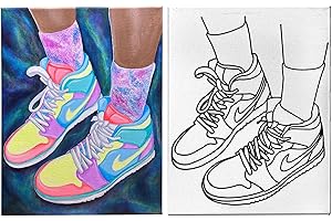 Indigo Art Studio Advanced Pre Drawn Canvas for Adults and Kids -...