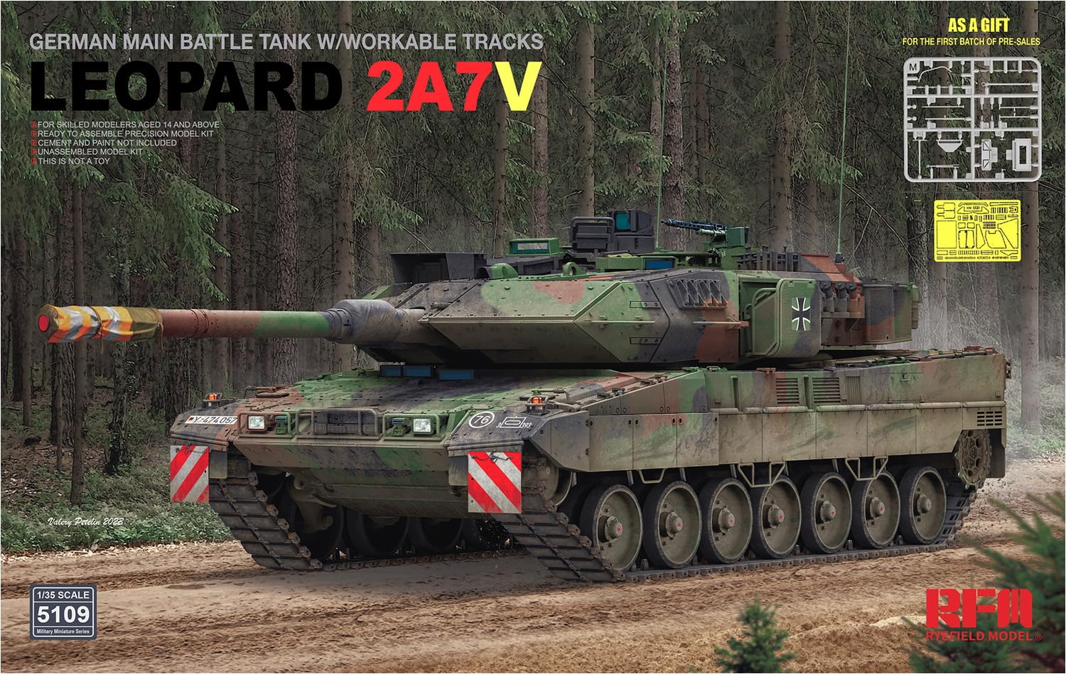 RYE FIELD MODEL - Model czołgu Leopard 2a7v |rye Field Model|5109| 1:35 Model czołgu promocyjnego