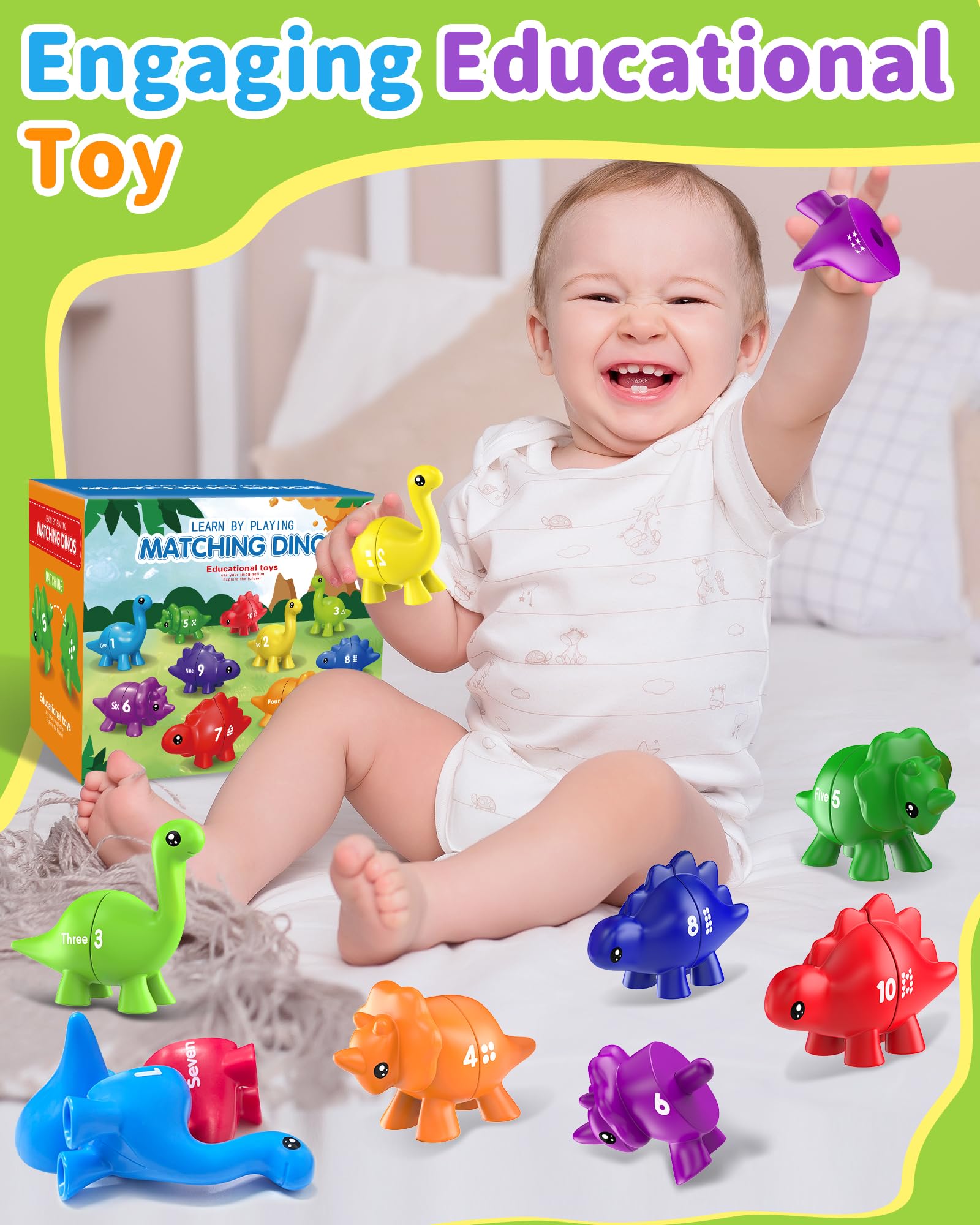 Number Dinosaur Toys for Kids - Learn Counting! -4