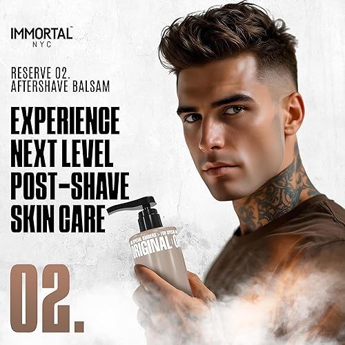 Miniatura 12 de Immortal NYC, Bálsamo para después del afeitado para hombres, fórmula hidratante y calmante para después del afeitado y colonia, 17 onzas