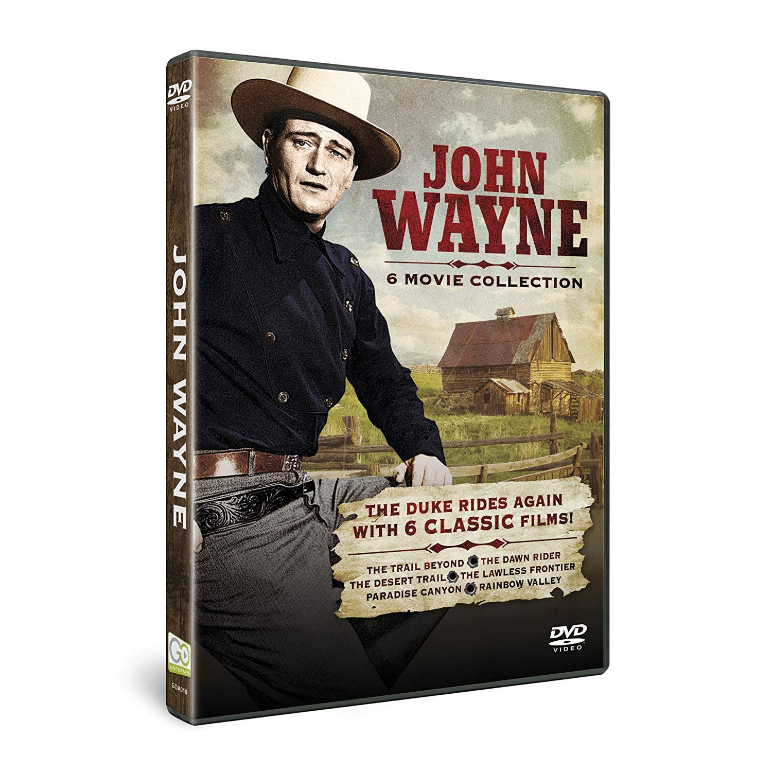 Cine en Casa con John Wayne 6 Movie Collection DVD para Maratones de Fin de Semana