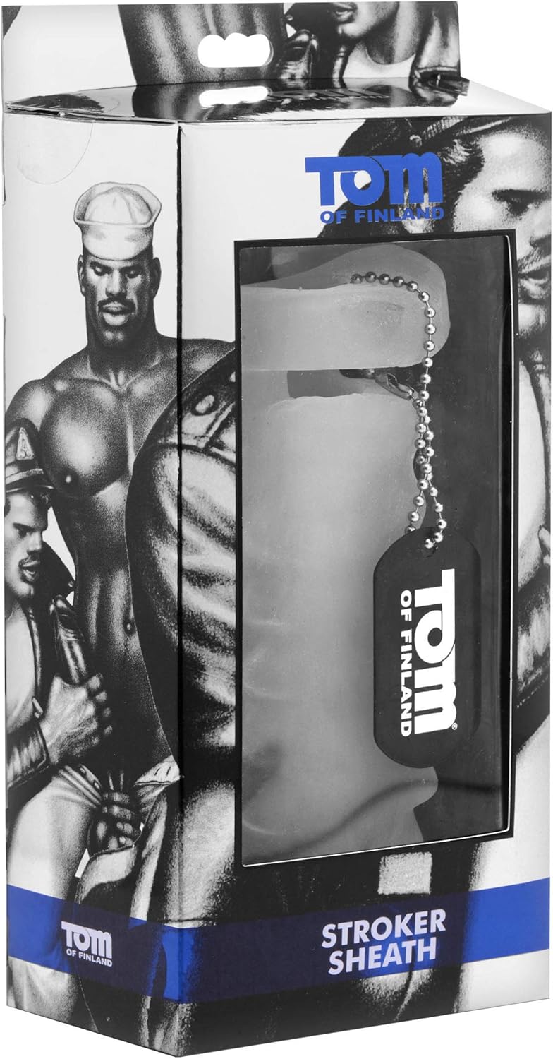 Full view of the stroker sheath showing its open-ended design