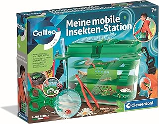 Clementoni Galileo Lab Insect Researcher Set - Portable Insect Station with Faunabox, Magnifying Glass & Accessories - Observing, Care & Protect Insects - Experiment Set by Clementoni 59440