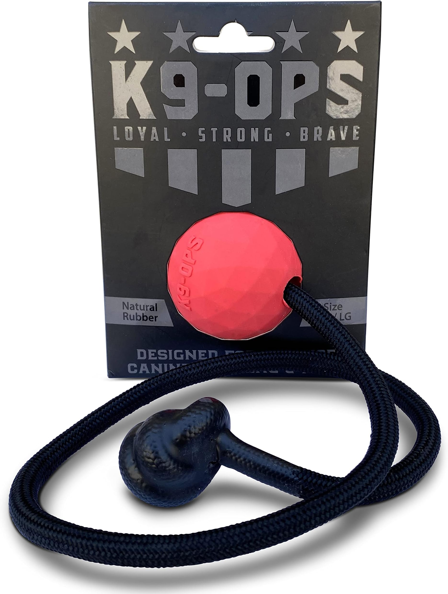 Pet Supplies Dog Rubber Ball on Rope K9 Training, Reward, Fetch 3