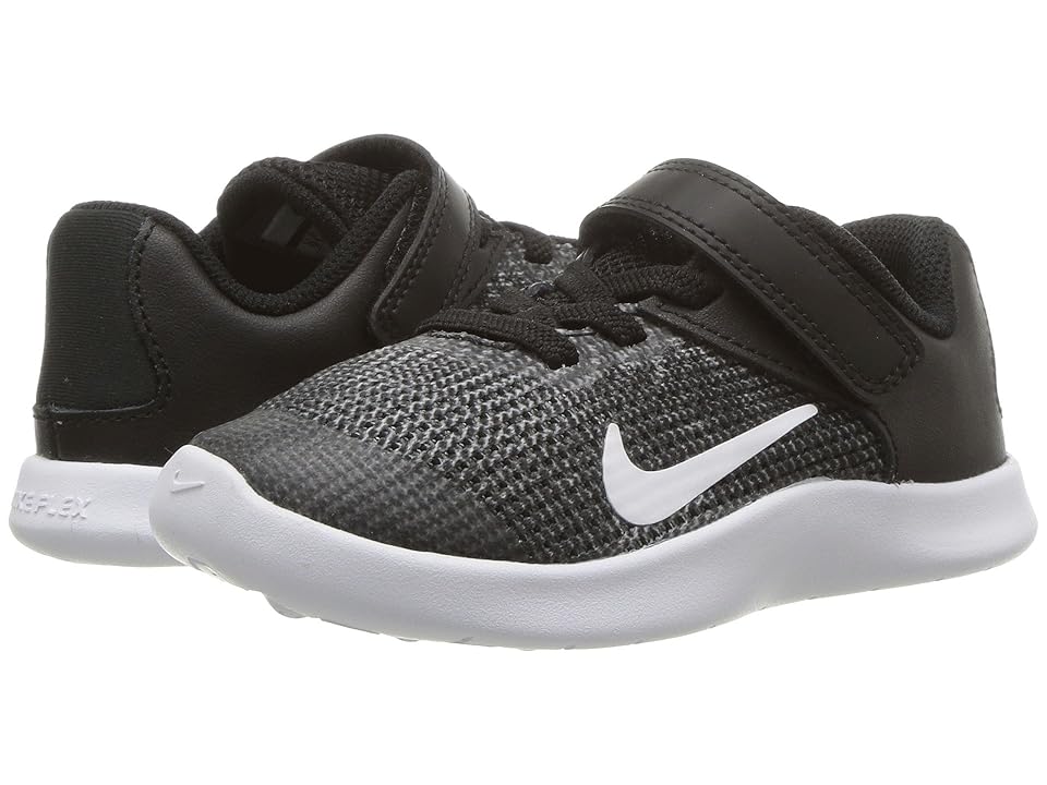 

Nike Kids Flex RN 2018 (Infant/Toddler) (Black/White) Boys Shoes