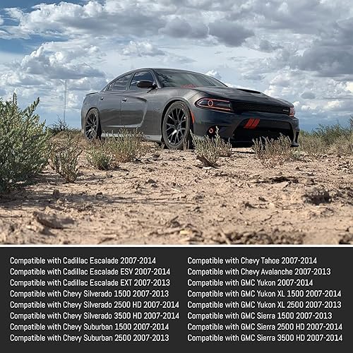 Miniatura 5 de Protector de parachoques delantero compatible con Dodge Charger HellcatSRT 392  Scat PackRT Scat PackGTRT 2015-2021, negro, paquete de 2