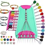 Arts and Crafts for Kids Ages 8-12,Friendship Bracelet Making Kit for Girl,Kids Jewelry Making Kit with 28 Pre-Cut Threads,Christmas Birthday Gifts for Ages 6 7 8 9 10 11 12 Year Old Green Rose