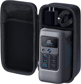 Lebakort Storage Case Compatible with Anker SOLIX C200 DC Power Bank Station 60,000mAh 192Wh Portable Power Station 200W Solar Generator