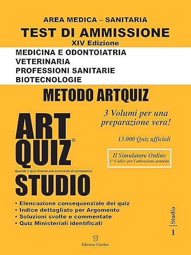 Artquiz Studio. XIV Edizione A.A. 2022-23. Test di ammissione per Medicina, Odontoiatria, Veterinaria, Professioni Sanitarie e Biotecnologie