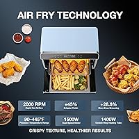 Vista 6 de ROBAM Horno de vapor combinado de encimera, freidora de aire multifunción 20 en 1, asado y horneado de vapor de convección, cocción multietapa