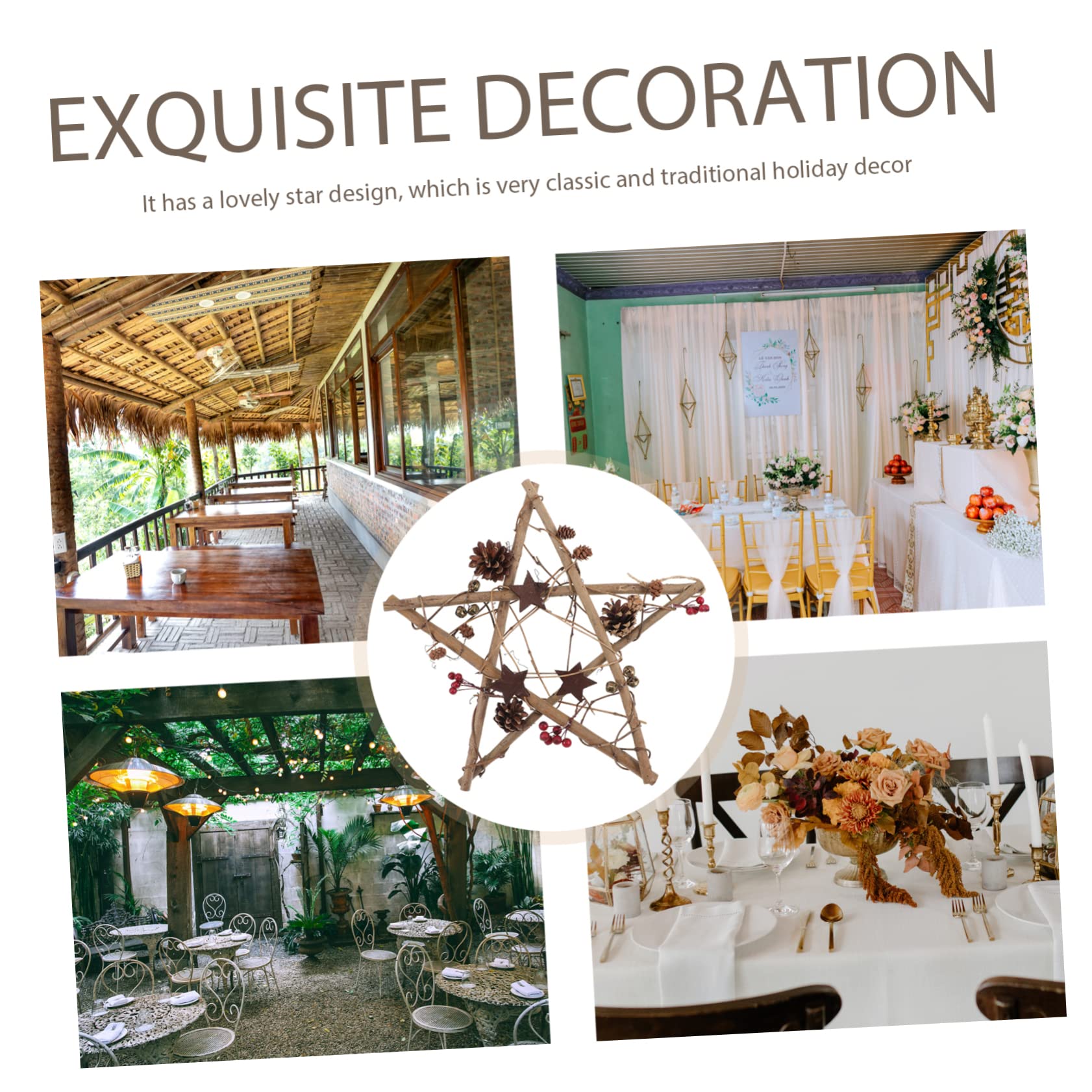 Decorazioni per Albero di Natale Forma di Stella Appendini per Albero di Natale Realizzato in Materiale Sicuro e Durevole Design Moda e Adorabile