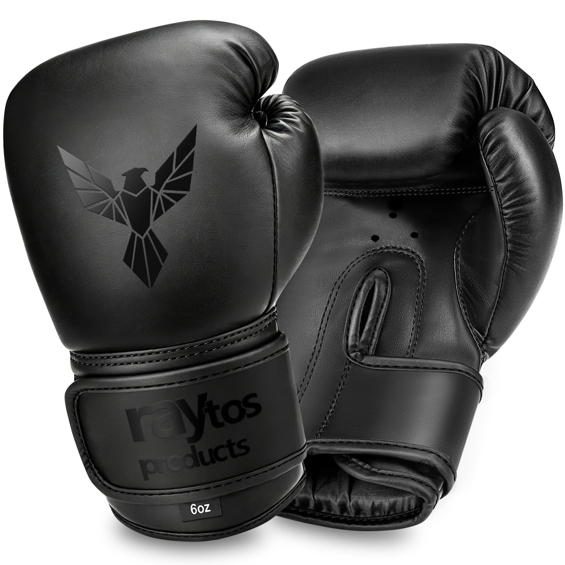 Boxing Gloves 6oz 8oz 10oz 12oz 14oz Breathable Kickboxing Training Gloves Boxing Gloves MMA Gloves Punching Bag Karate Mitts Stress Relief Lack of Exercise for Kids Men and Women Black 6oz