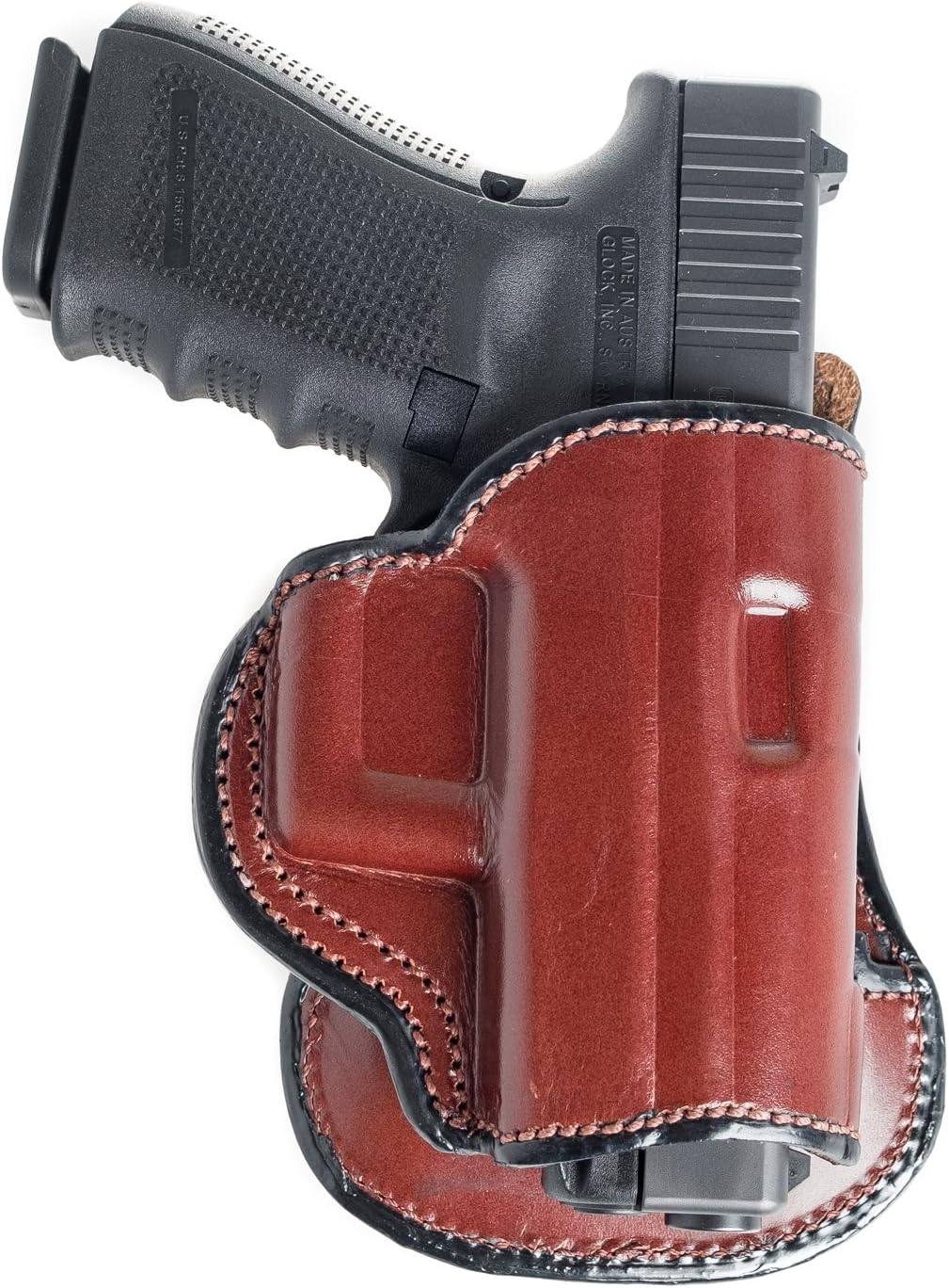 Paddle Leather Holster for Colt 1911 3". Leather OWB Paddle with Adjustable Cant.