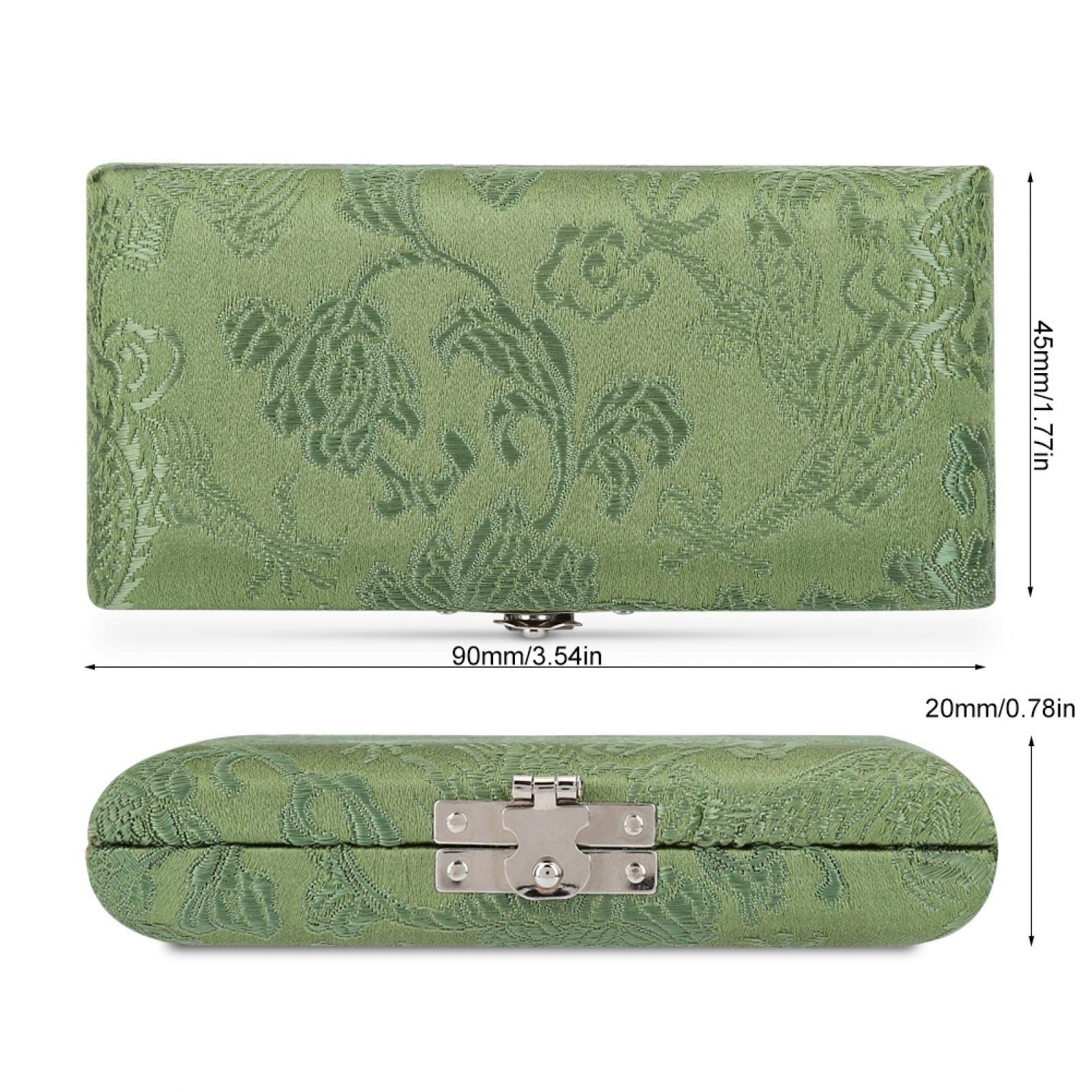 Custodia per Ance Oboe, Elegante Custodia Protettiva in Legno e Seta con Fori Traspiranti per 3 Ance Oboe, 90 x 45 x 20 mm, Scatola Organizzatrice con Velluto for Musicisti e Principianti