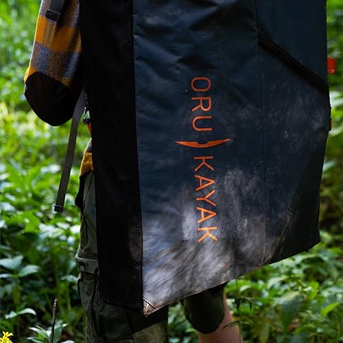 Miniatura 4 de Oru Kayak Oru Pack  Mochila para kayak plegable, nailon resistente, con correas acolchadas para el hombro y cinturón de cadera, cremallera