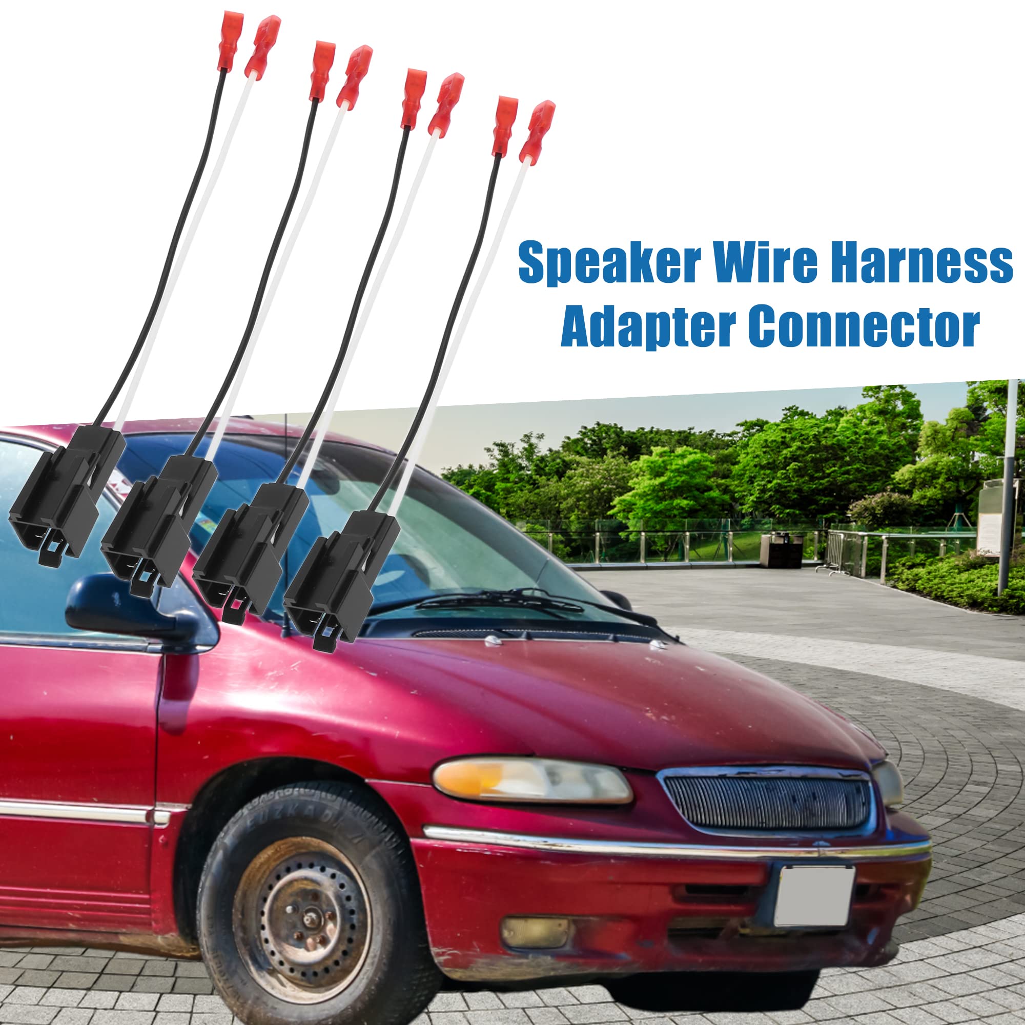 A ABSOPRO Altavoz Conector Arnés Adaptador 72-6512 para Chrysler (Juego de 4)