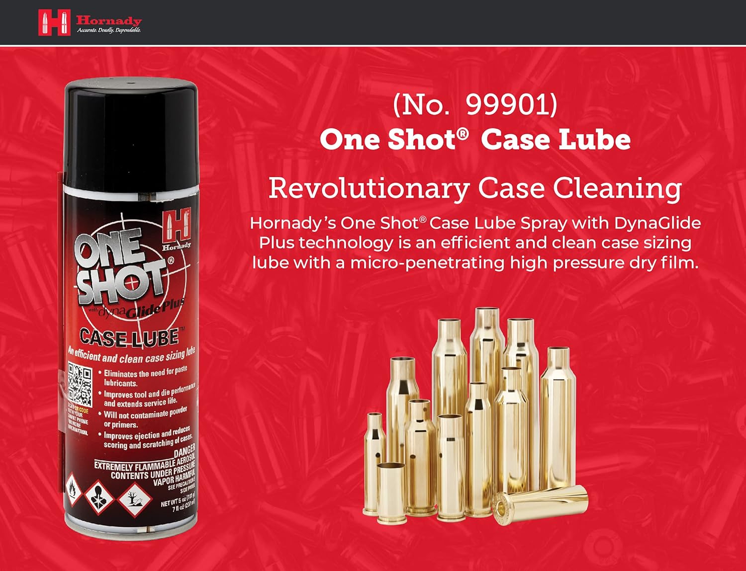 Hornady One Shot Gun Cleaner and Case Lube, 10 oz – Aerosol Dry Lube, with DynaGlide Plus – Clean, Non-Sticky and Easy to Use – Contains No Petroleum, Won't Contaminate Powder or Primers : Gun Lubrication : Sports & Outdoors