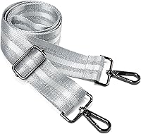 Vista 10 de Correa para bolso, accesorios plateados, correas anchas para bolsa, correa de hombro ajustable para bolsos
